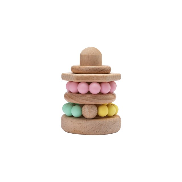 lightweight wooden stacking and building blocks for babies or toddlers